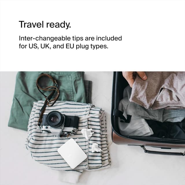 Detalle 2 de Belkin 140W 4-Port GaN Wall Charger — Fast USB-C charger