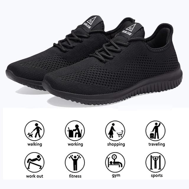 Detalle 2 de VAMJAM Men’s Ultra Lightweight Breathable Walking & Running Shoes with Non-Slip MD Sole