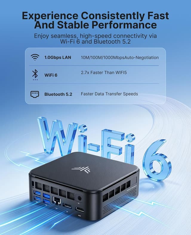 Detalle 2 de KAMRUI Mini PC E3B 11 Pro 16GB 512GB