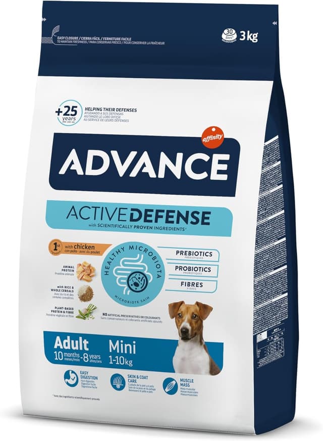 Detalle de Advance Mini Adult Chicken pienso para perros adultos pequeños (pollo) 3 kg