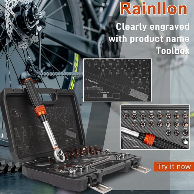 Detalle 2 de Rainllon Llave dinamométrica bicicleta 5-25 N·m