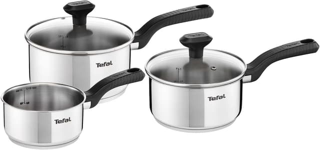Imagen de Tefal Comfort Max 3 Piece Stainless Steel Set en OfertitasTOP