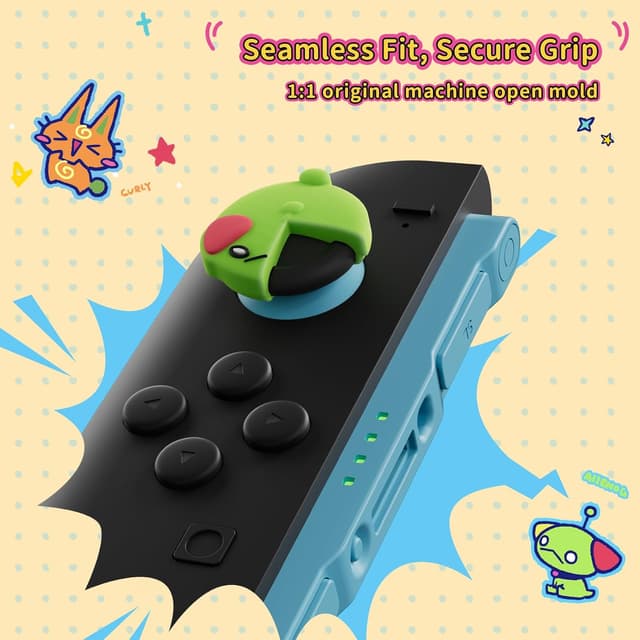 Detalle 2 de GeekShare Switch 2 thumb grips 4PCS