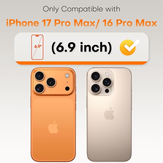 Detalle 2 de TOCOL iPhone 17 Pro Max privacy glass 6.9-inch