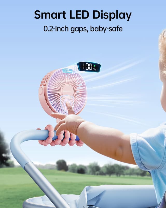 Detalle de SWEETFULL portable pram fan 4000mAh