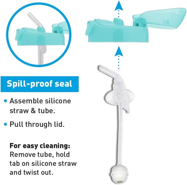 Thumbnail 2 de Amazon Mama Bear Silicone Weighted Straw Sippy Cup 9 oz