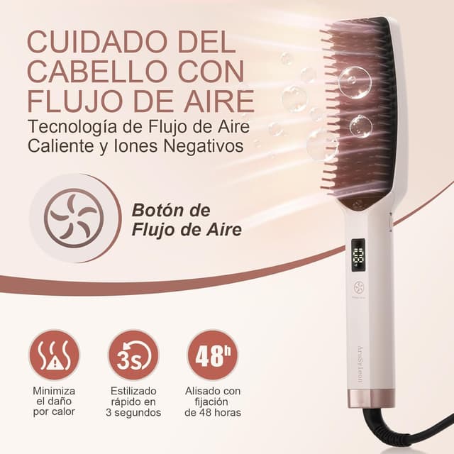 Thumbnail 2 de AraSyleon Cepillo Alisador con Iones 16 Niveles