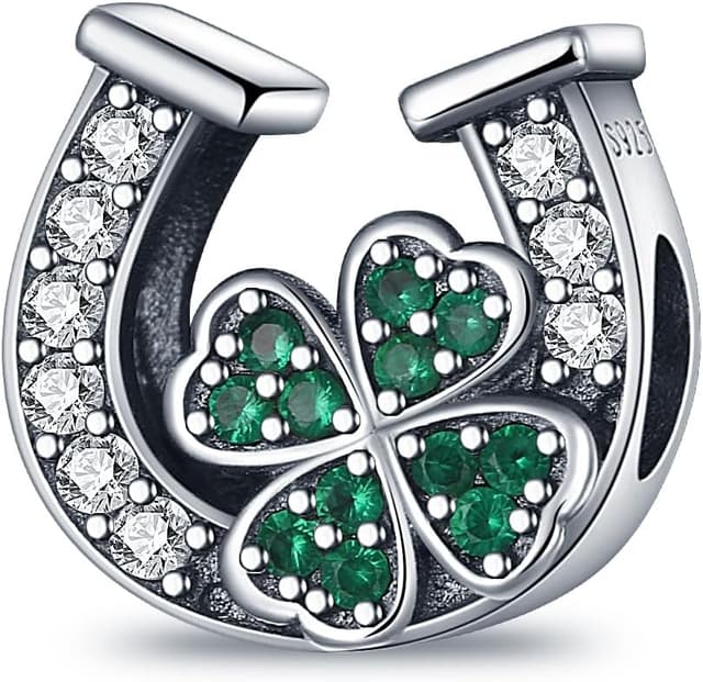 Thumbnail 6 de FLUFLO Charm-Anhänger Damen aus 925 Sterling Silber mit Zirkonia, kompatibel mit europäischen Armband-Charms