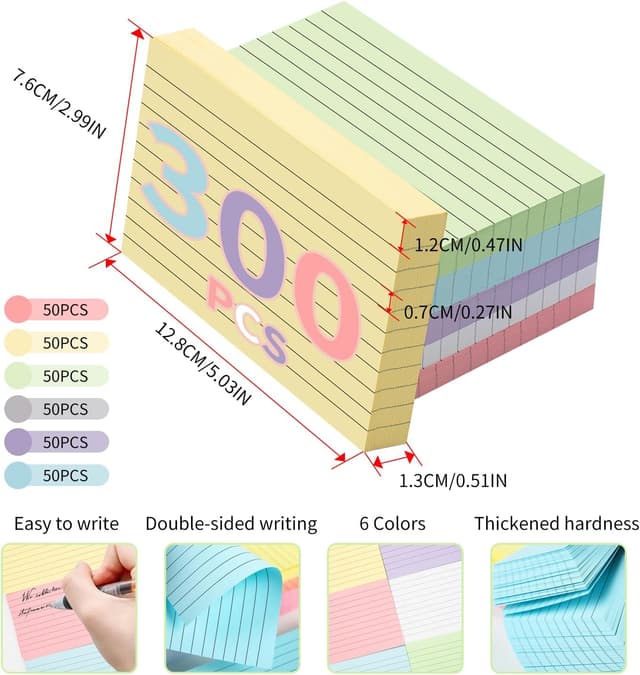 Thumbnail 2 de 300Pcs Flash Cards 3x5