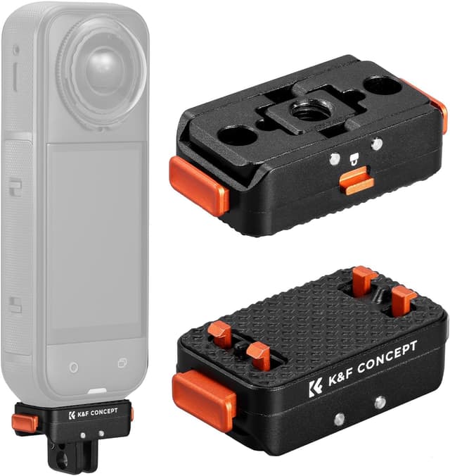 Detalle de K&F CONCEPT magnetischer Schnellwechseladapterhalter für Insta360 X5 mit 1/4"-Schraubgewinde