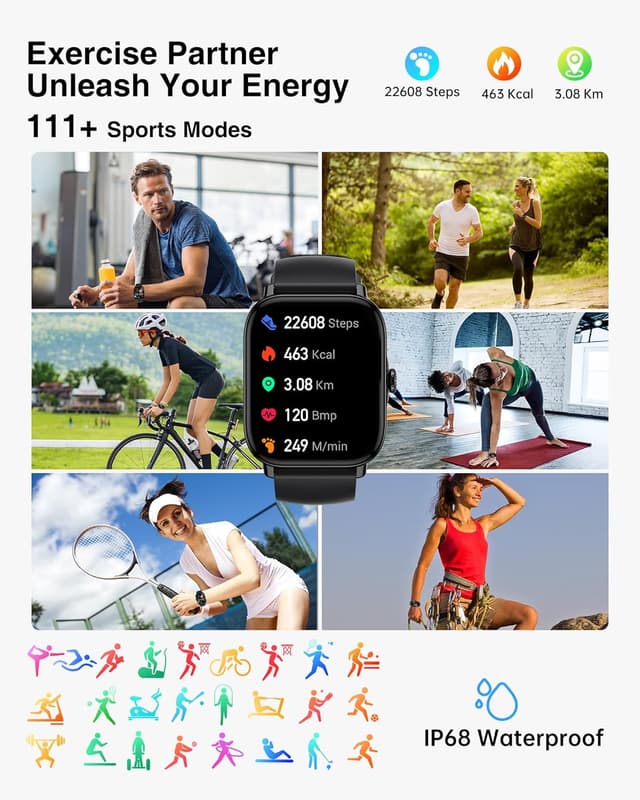 Detalle de 1.85" Fitness Smart Watch with Calls