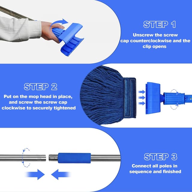 Thumbnail 6 de NEWE Balai Serpillère Commercial 140 cm