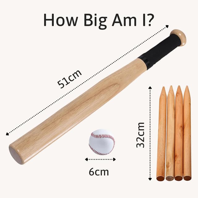 Detalle de Jaques of London Premium Rounders Set (6-piece) with Safe-Play Bat, Ball & Carry Bag