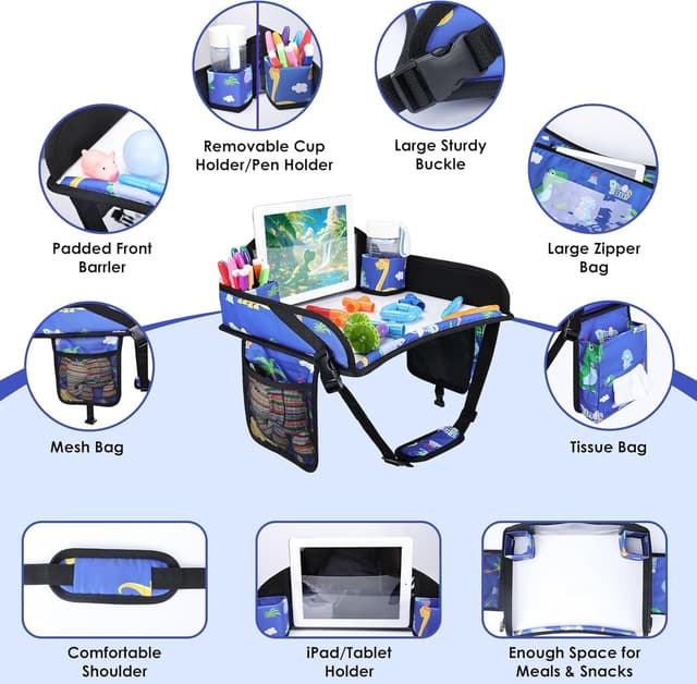 Thumbnail 5 de WENRENER Kids Travel Tray for Car Seats
