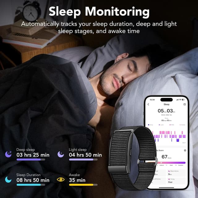 Thumbnail 3 de Ajblg Smart Band Fitness Tracker mit 30 Tagen Akku