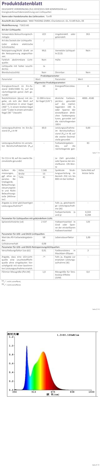 Thumbnail 6 de TONFFI 2er Set LED Feuchtraumleuchten 150 cm, IP65 (4000K neutralweiß) – verknüpfbar