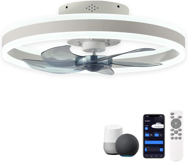 Detalle de Smart ceiling fan 20 inch with Alexa