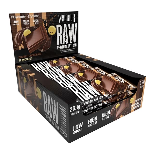 Thumbnail 6 de Warrior Raw Protein Riegel Flapjack (Red Velvet Brownie) – zuckerarm, ballaststoffreich, 12 x 75 g