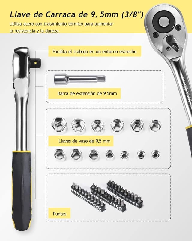 Thumbnail 6 de ACMOUNT Caja Herramientas Completa 145 piezas