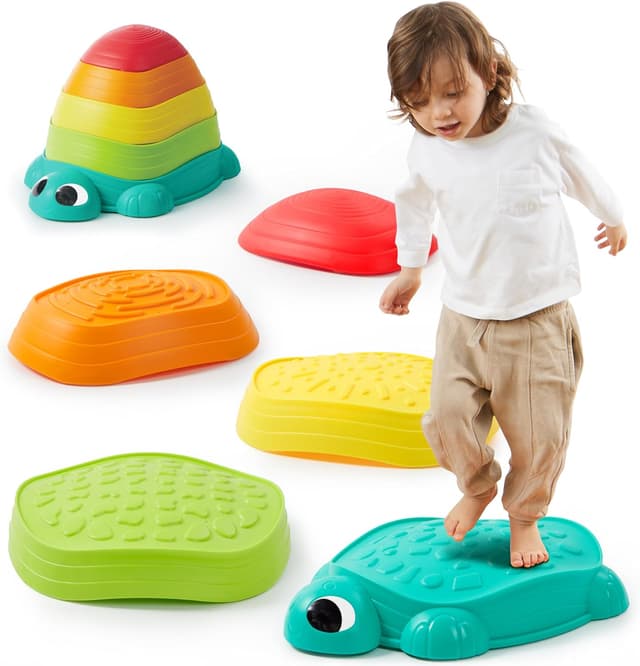 Imagen de JOYIN Turtle Balance Stepping Stones for Kids en OfertitasTOP