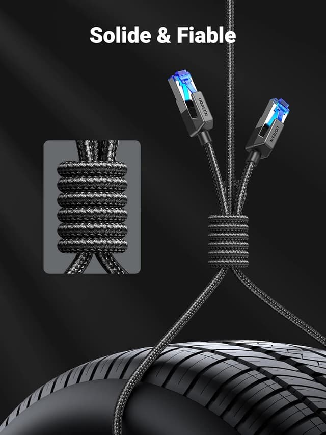 Thumbnail 4 de UGREEN Cat 8 câble Ethernet 15M 40 Gbps 🌐