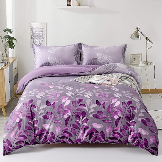 Detalle de DJY Purple Duvet Cover Double 200x200cm