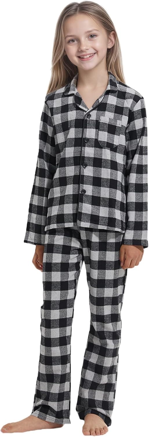 Thumbnail 1 de LNFINTDO Flannel Kids Pyjamas Set 7-13 Years