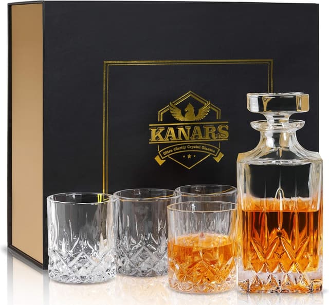 Thumbnail 6 de KANARS Whisky Gläser 300 ml Set aus Kristallglas 🥃