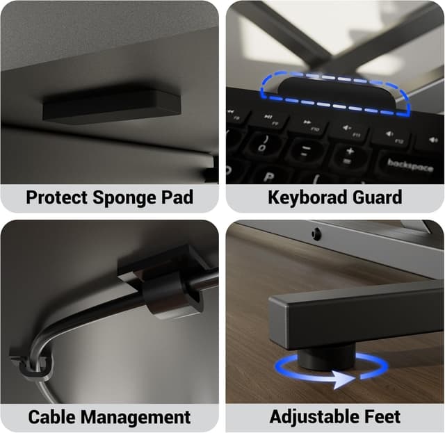Thumbnail 6 de ERGOMAKER Standing Desk Converter (36"/91cm wide) sit-stand desk riser for dual monitors