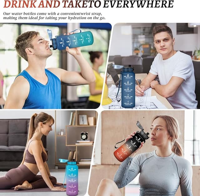 Thumbnail 6 de HoneyHolly Botella Agua 1,5 L motivacional y anti‑fugas