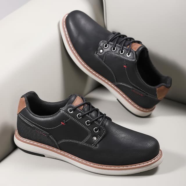 Detalle de ANALEAF Anzugschuhe Schnürschuhe Modern Klassisch 👞