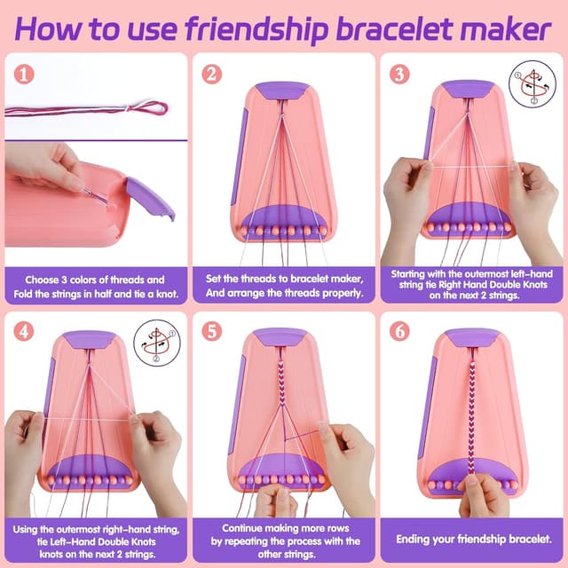Thumbnail 5 de Kids Friendship Bracelet Kit for Ages 8-12
