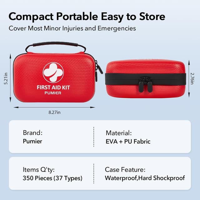 Thumbnail 6 de PUMIER First Aid Kit 350pcs for Travel 🚑
