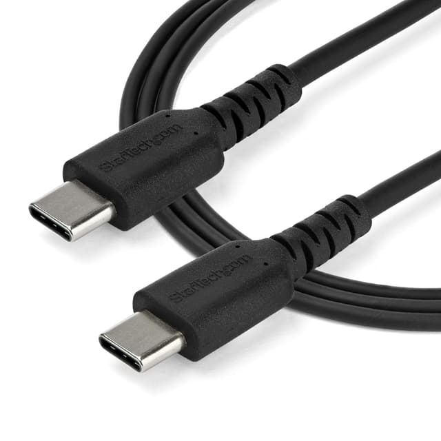Detalle de StarTech.com 2m USB-C Charging Cable (USB 2.0) with Aramid Fiber Reinforcement, 60W Fast Charge & Sync