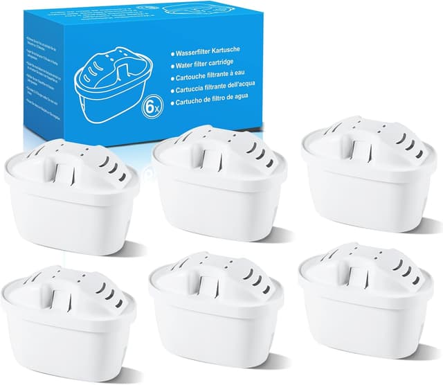Detalle de Water Filter Cartridges Classic (Compatible Replacement for Brita Maxtra+ Plus & Maxtra Pro) – Pack of 6