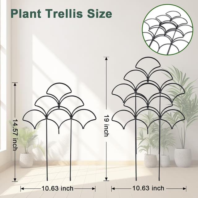 Detalle 2 de LyAZKMY 4 Pack Plant Trellis