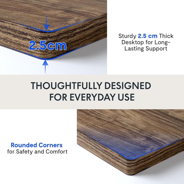 Detalle de FLEXISPOT 2 moteurs bureau assis-debout électrique 180x80 (une pièce) – double moteur, mémoires et retour anti-obstacle