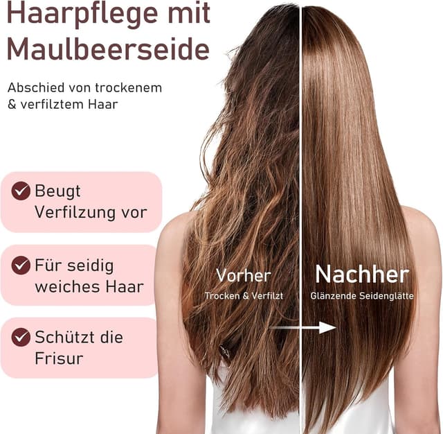 Detalle 2 de LitBear 22 Momme Seidenhaube zum Schlafen