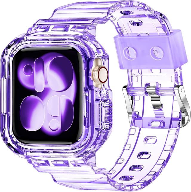 Thumbnail 6 de XYF Crystal Clear Apple Watch Band 45mm