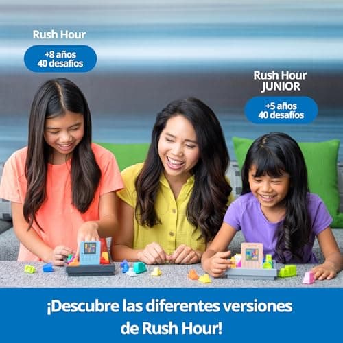 Detalle 2 de ThinkFun Rush Hour: rompecabezas de tráfico con 40 desafíos para niños (desde 8 años) y adultos