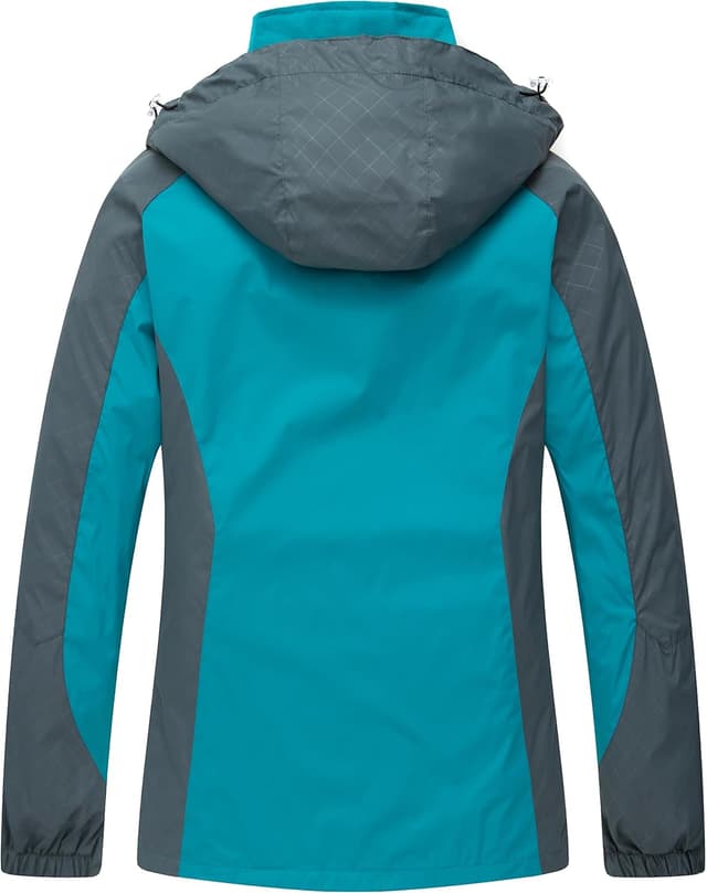Detalle 2 de Regenjacke Damen mit Kapuze DCmount Wasserdicht