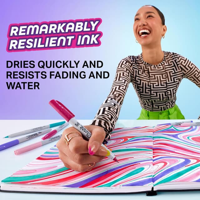 Thumbnail 3 de Sharpie Glam Pop 12 rotuladores permanentes