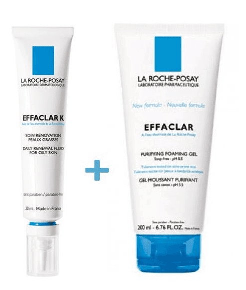 Detalle de La Roche Posay Effaclar K 30 ml + Gel 200 ml