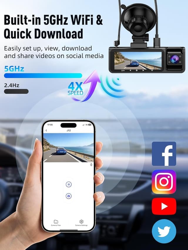 Detalle 2 de 3 Channel 5G WiFi Dash Cam 64GB