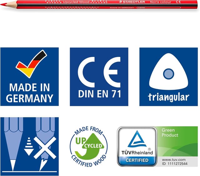 Thumbnail 4 de Staedtler Noris 185 CD36 Lápices Ecológicos de Colores 🌈 Caja 36