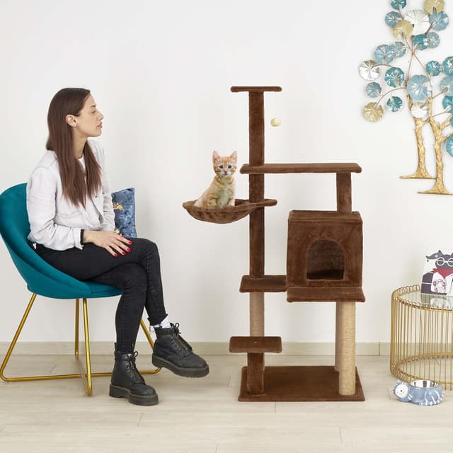 Detalle 2 de Baroni Home Tiragraffi 45x45x122 cm per gatti 🐱