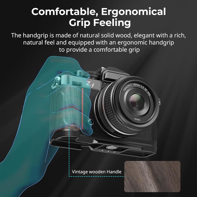 Thumbnail 4 de SMALLRIG Z f Holzhandgriff für Nikon Z f