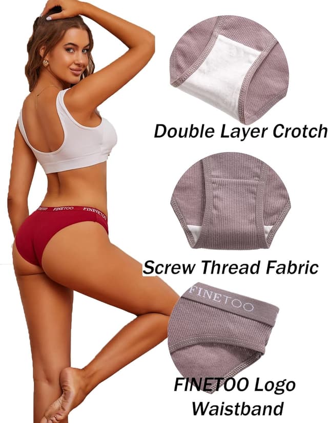 Thumbnail 4 de Finetoo Baumwoll Slips 10er Pack Damen