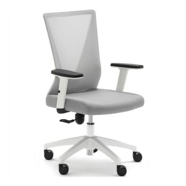 Detalle de Euromof Tirana Silla de oficina blanca/gris