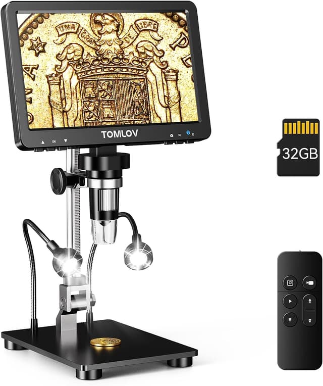 Detalle de TOMLOV DM9 Pro 7-inch digital microscope